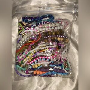 100+ beaded Handcrafted bag of jewelry